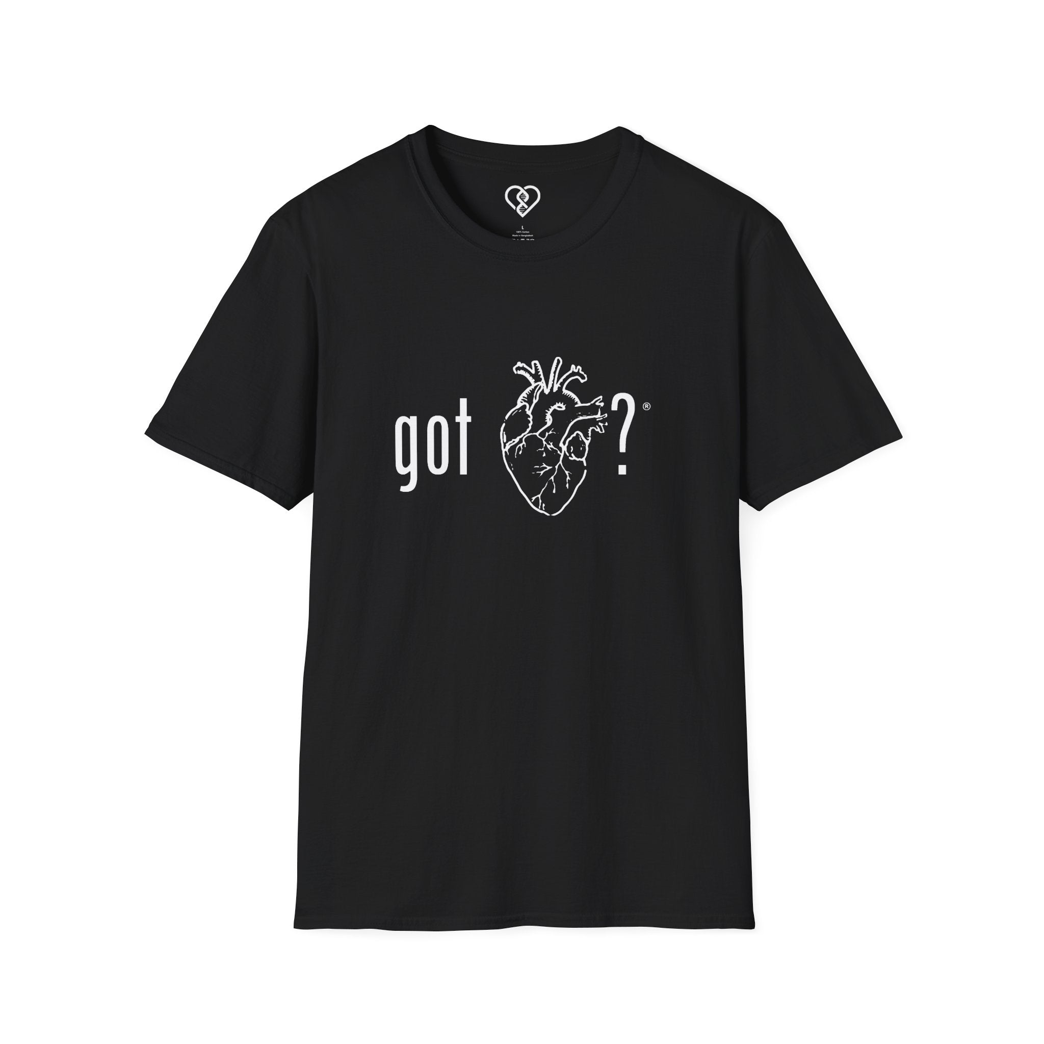 Got Heart? Graphic T-Shirt — Got Milk Parody Retro Tee – Built For