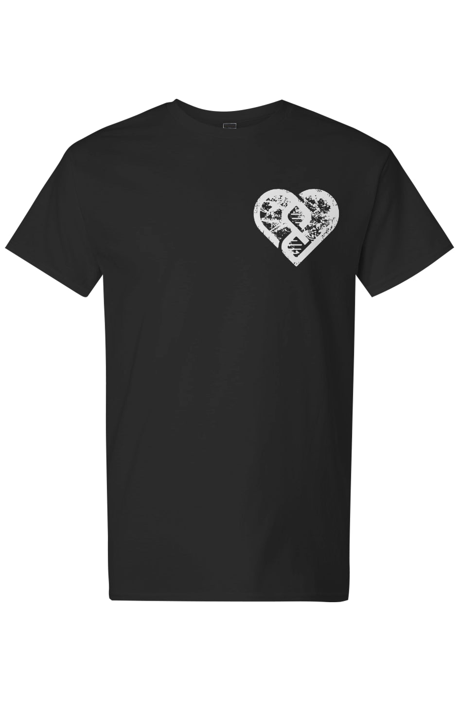 OG DNA Heart Grunge (White) - Light Cotton T-Shirt