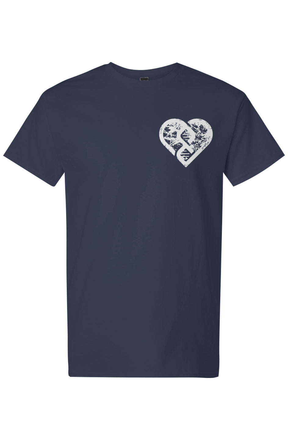 OG DNA Heart Grunge (White) - Light Cotton T-Shirt