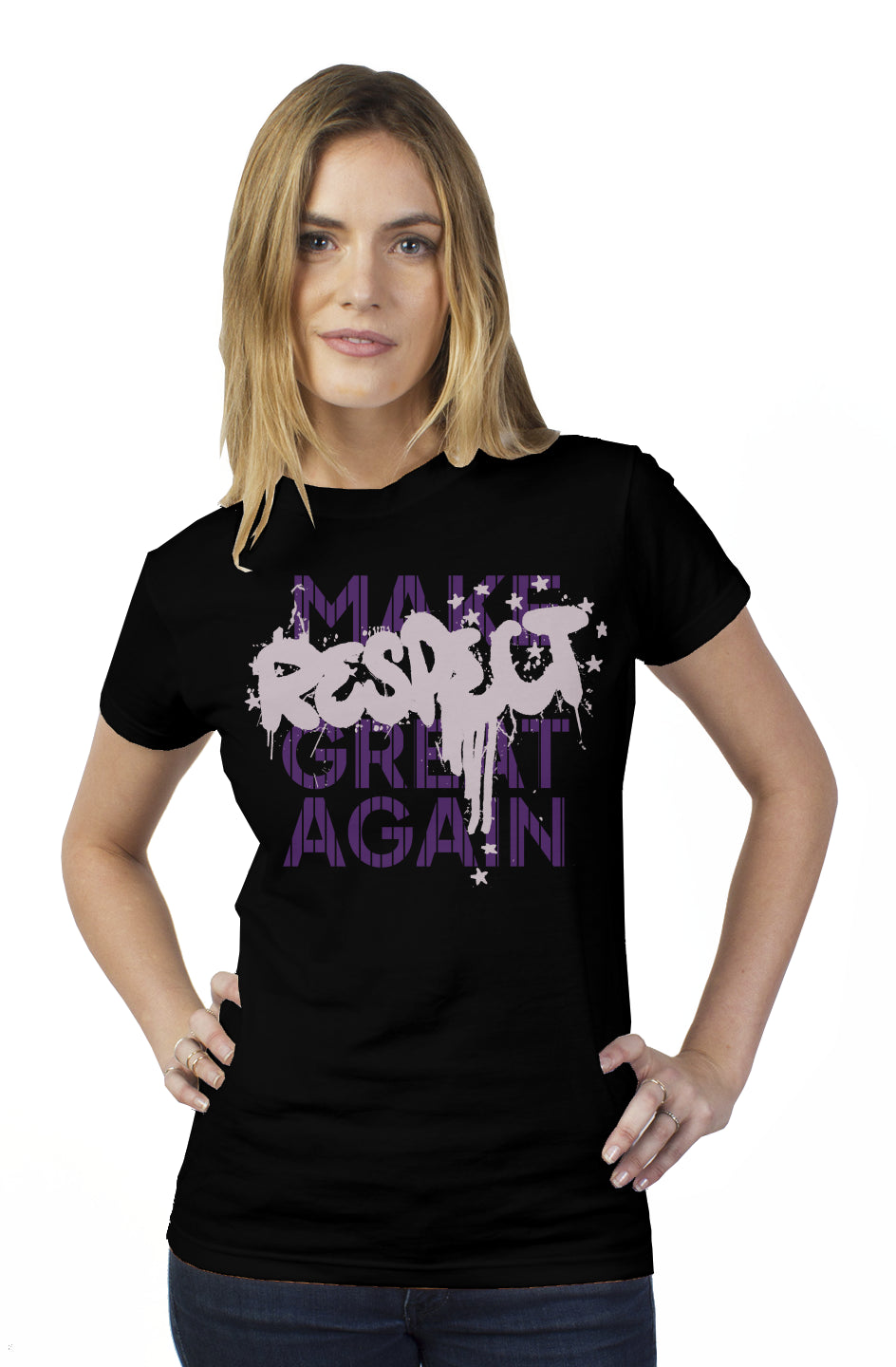 Make Respect Great Again (Dark Mode) - Tultex Womens T-Shirt