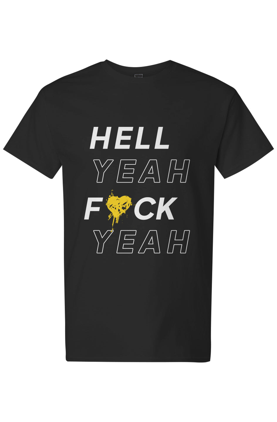 Hell Yeah F*ck Yeah Black & Yellow T-Shirt