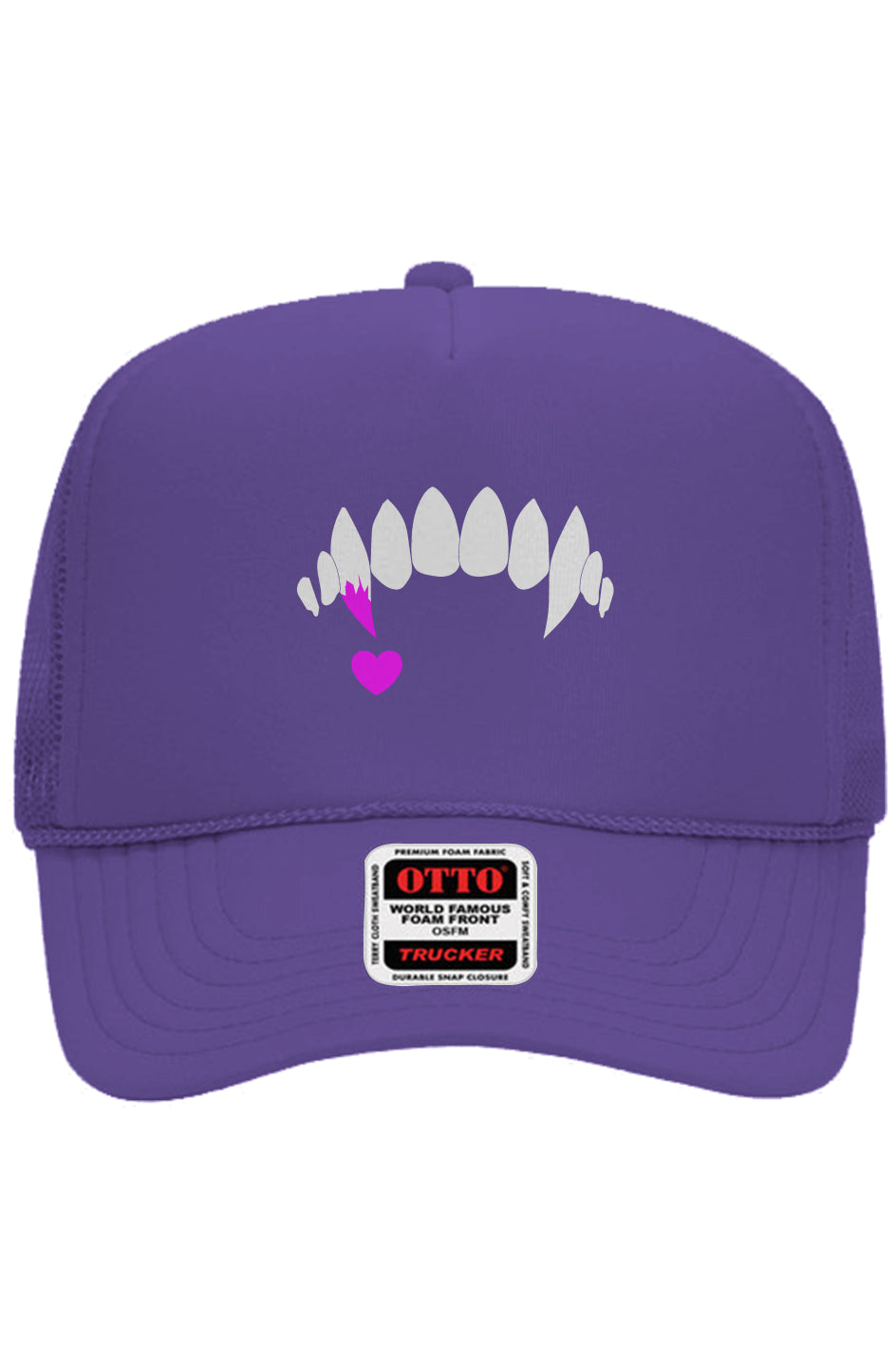 Vampire Teeth - 5 Panel Trucker Hat
