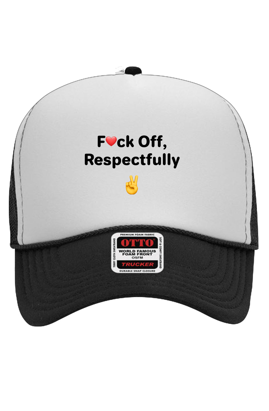 F❤️ck Off, Respectfully - 5 Panel Trucker Hat