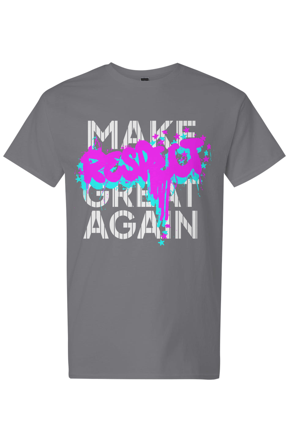Make Respect Great Again (Pink/Blue) - Light Cotton T-Shirt