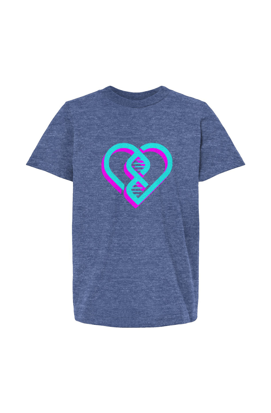 DNA Heart (Aqua/Fusia) Youth Tee