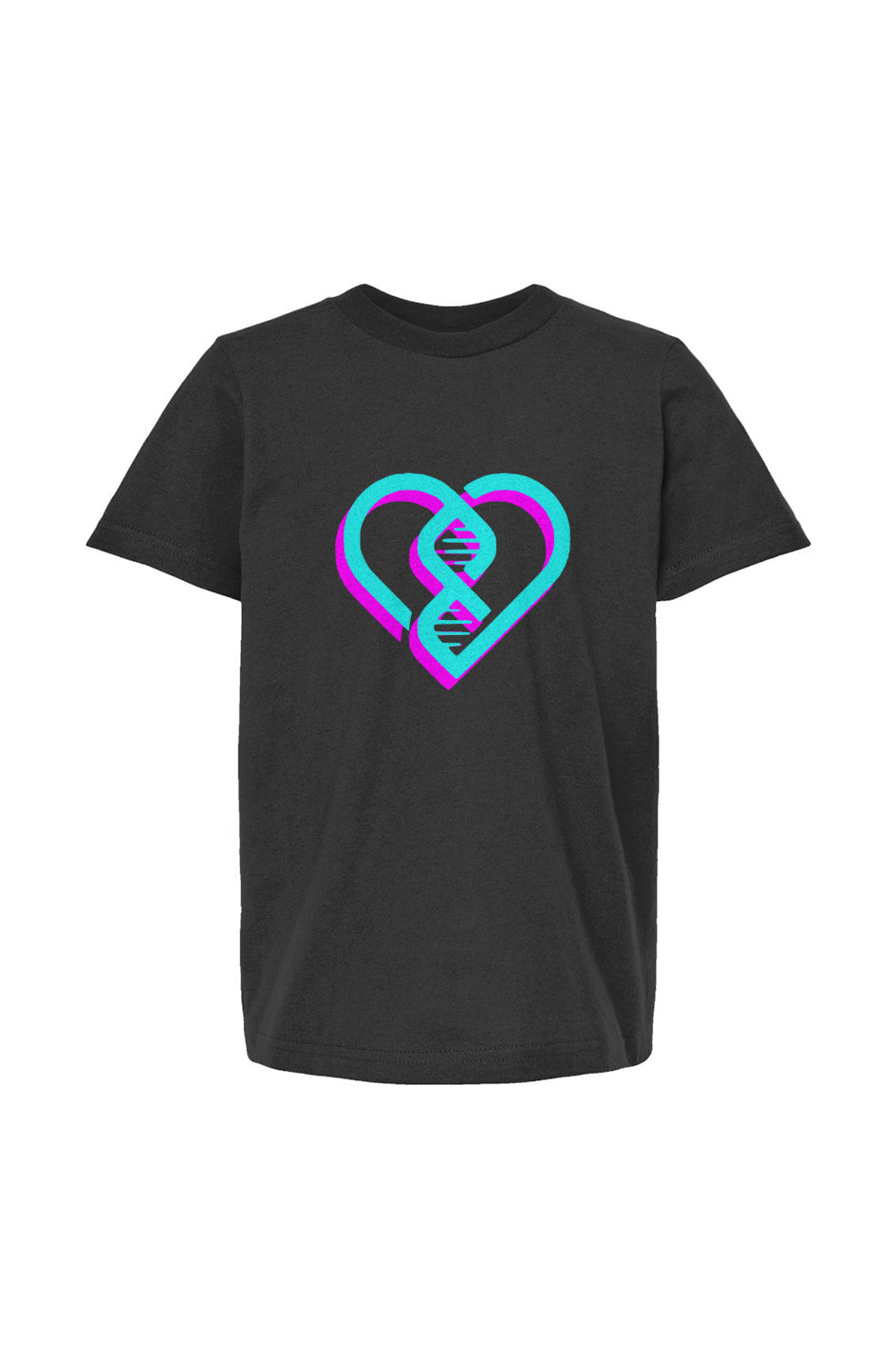 DNA Heart (Aqua/Fusia) Youth Tee