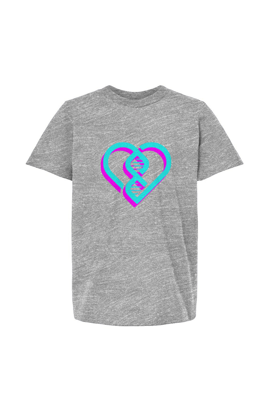 DNA Heart (Aqua/Fusia) Youth Tee