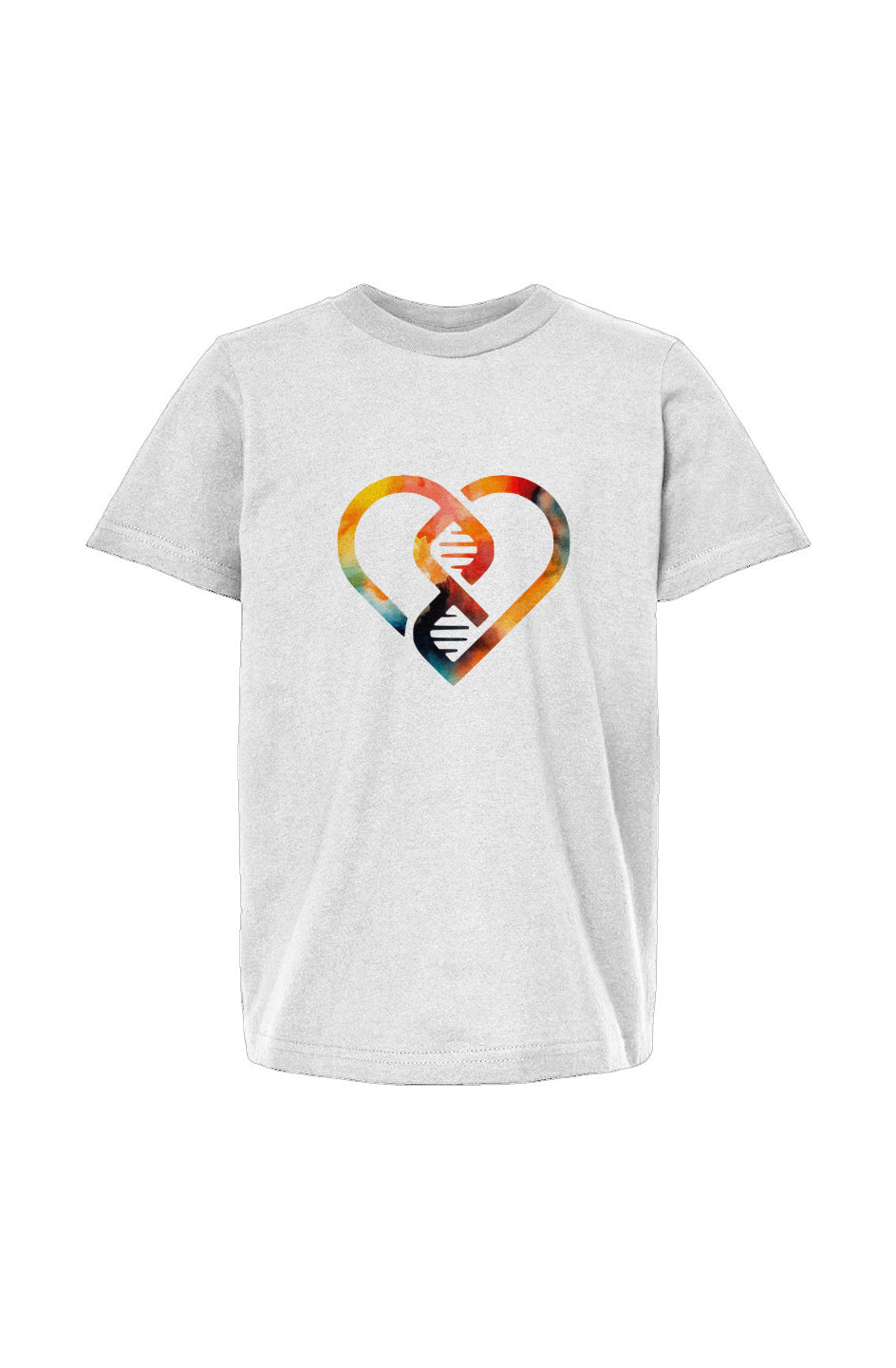 Watercolor DNA Heart Youth Fine Jersey Tee