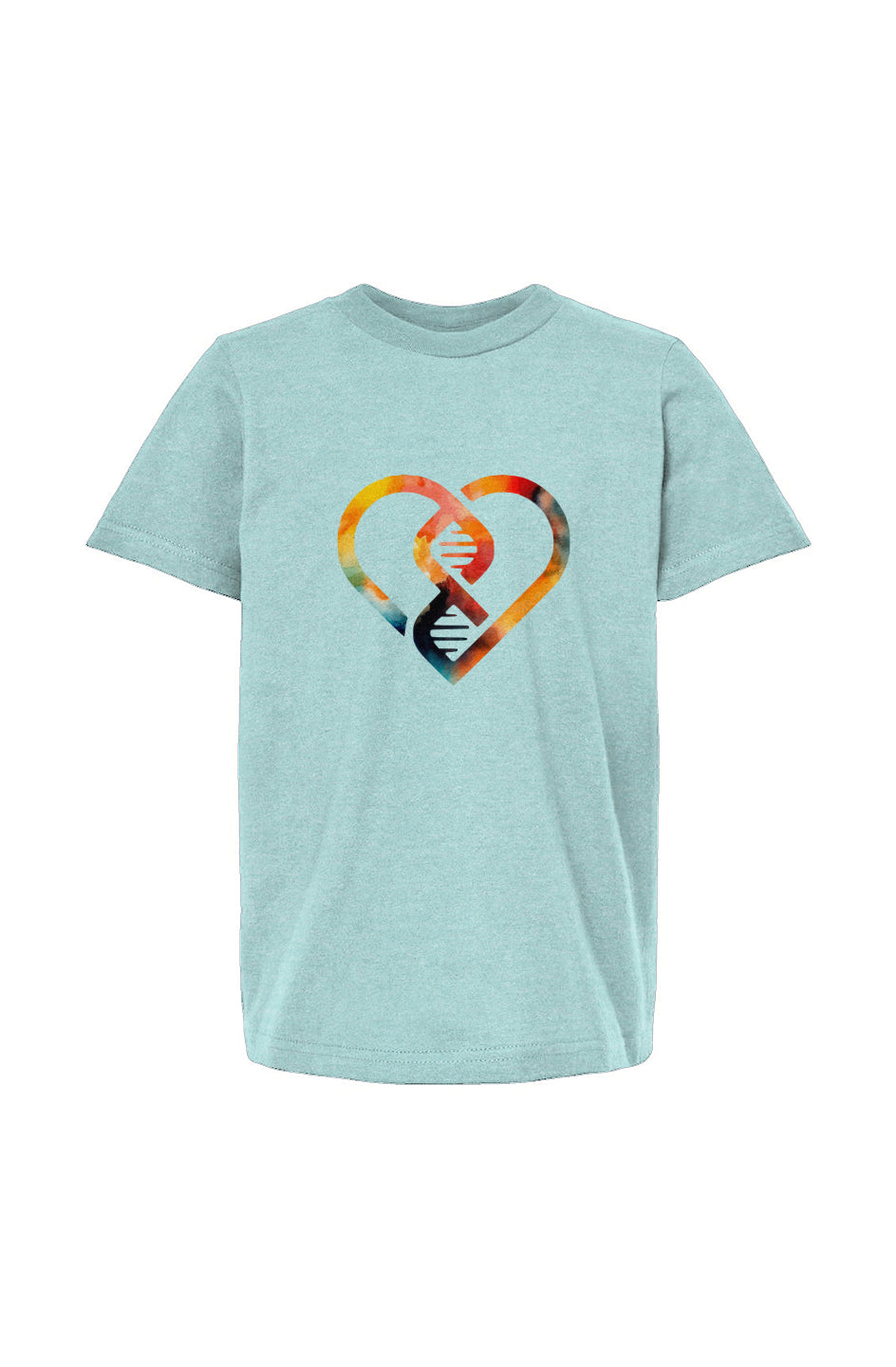 Watercolor DNA Heart Youth Fine Jersey Tee
