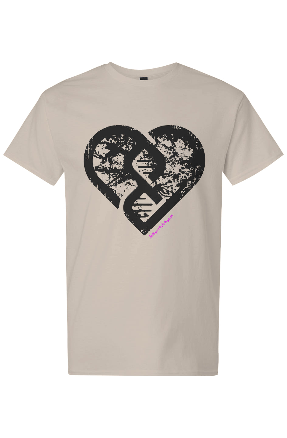Grunge Heart x HYFY Crossover Pink/Black T-Shirt