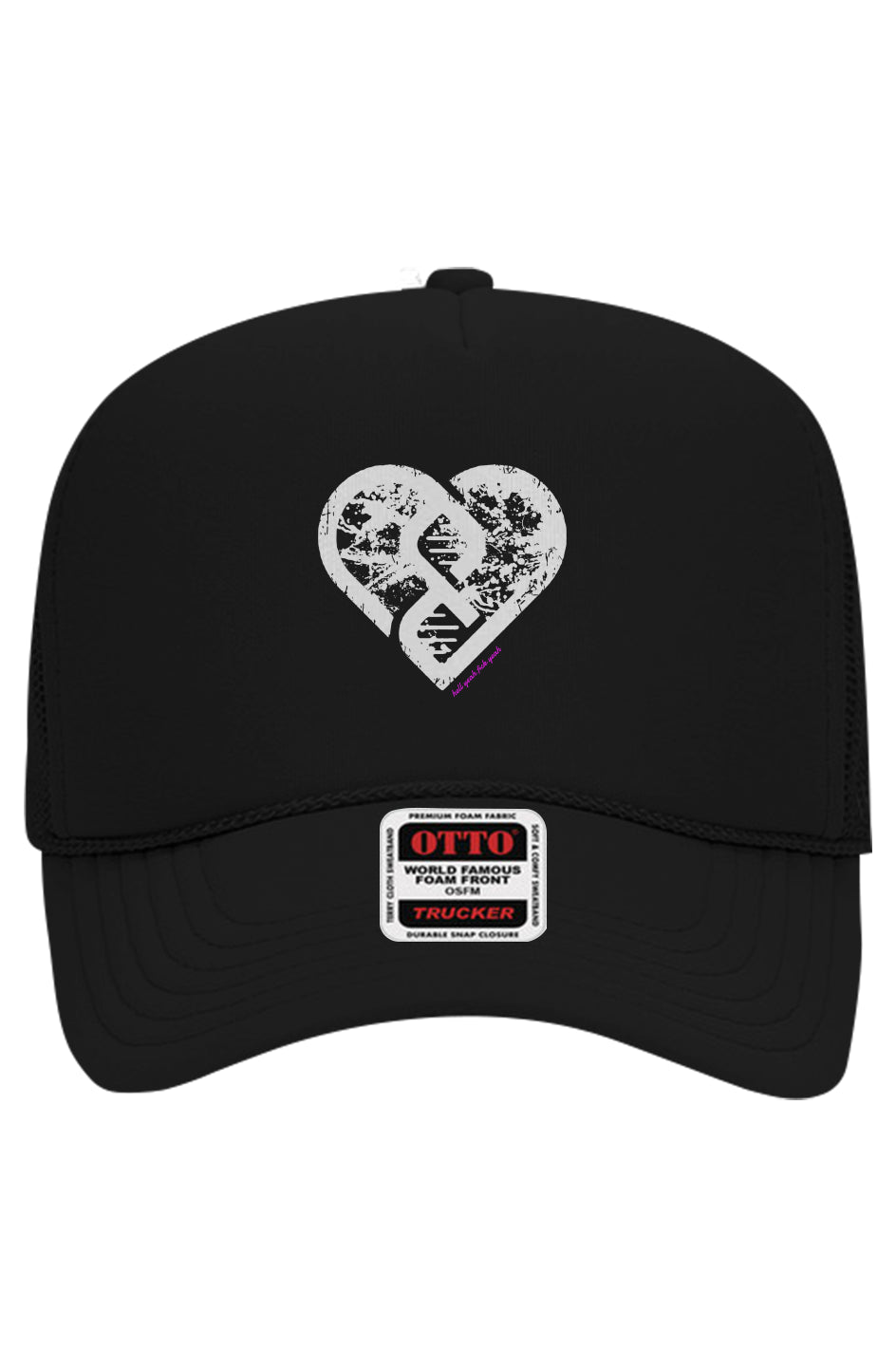 Grunge Heart HYFY 5-Panel Mesh Trucker Hat