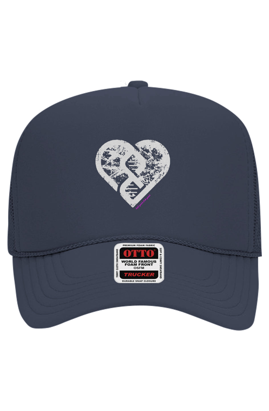 Grunge Heart HYFY 5-Panel Mesh Trucker Hat