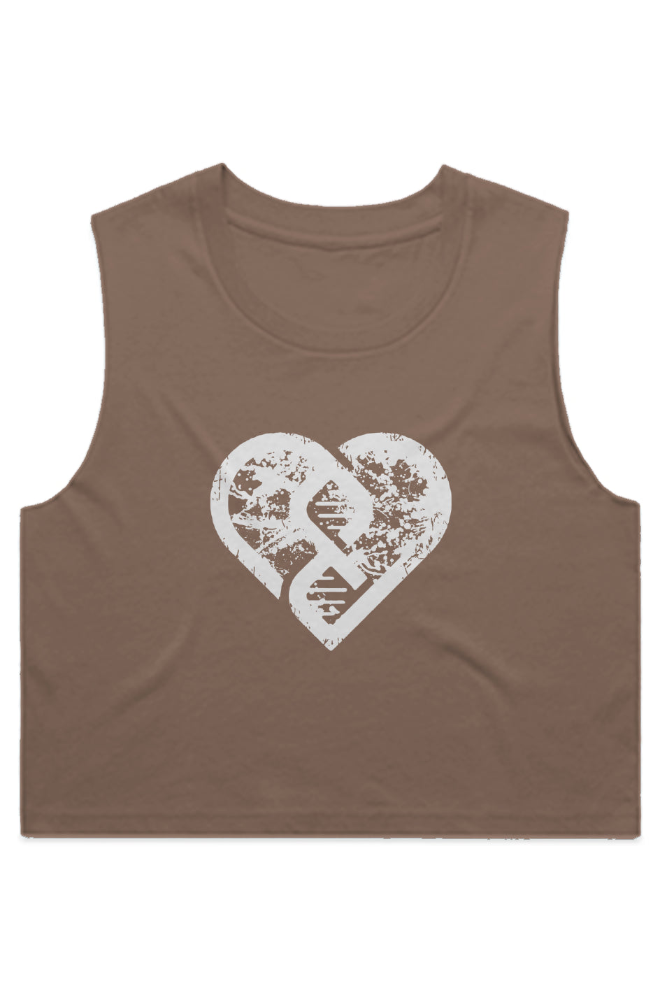 Grunge Heart Crop Tank