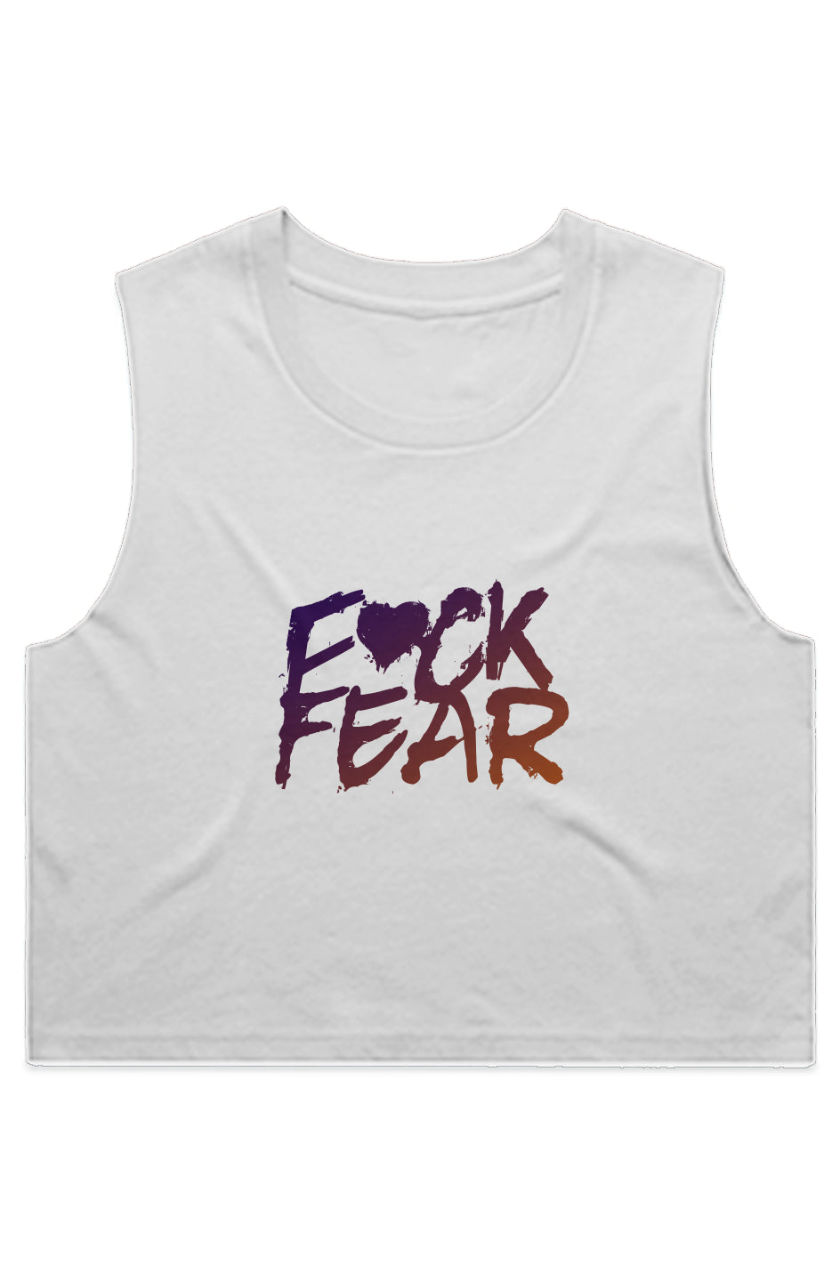 F🖤ck Fear (Sunset) Crop Tank