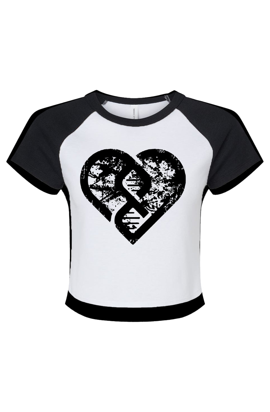 Grunge Heart Baby Tee