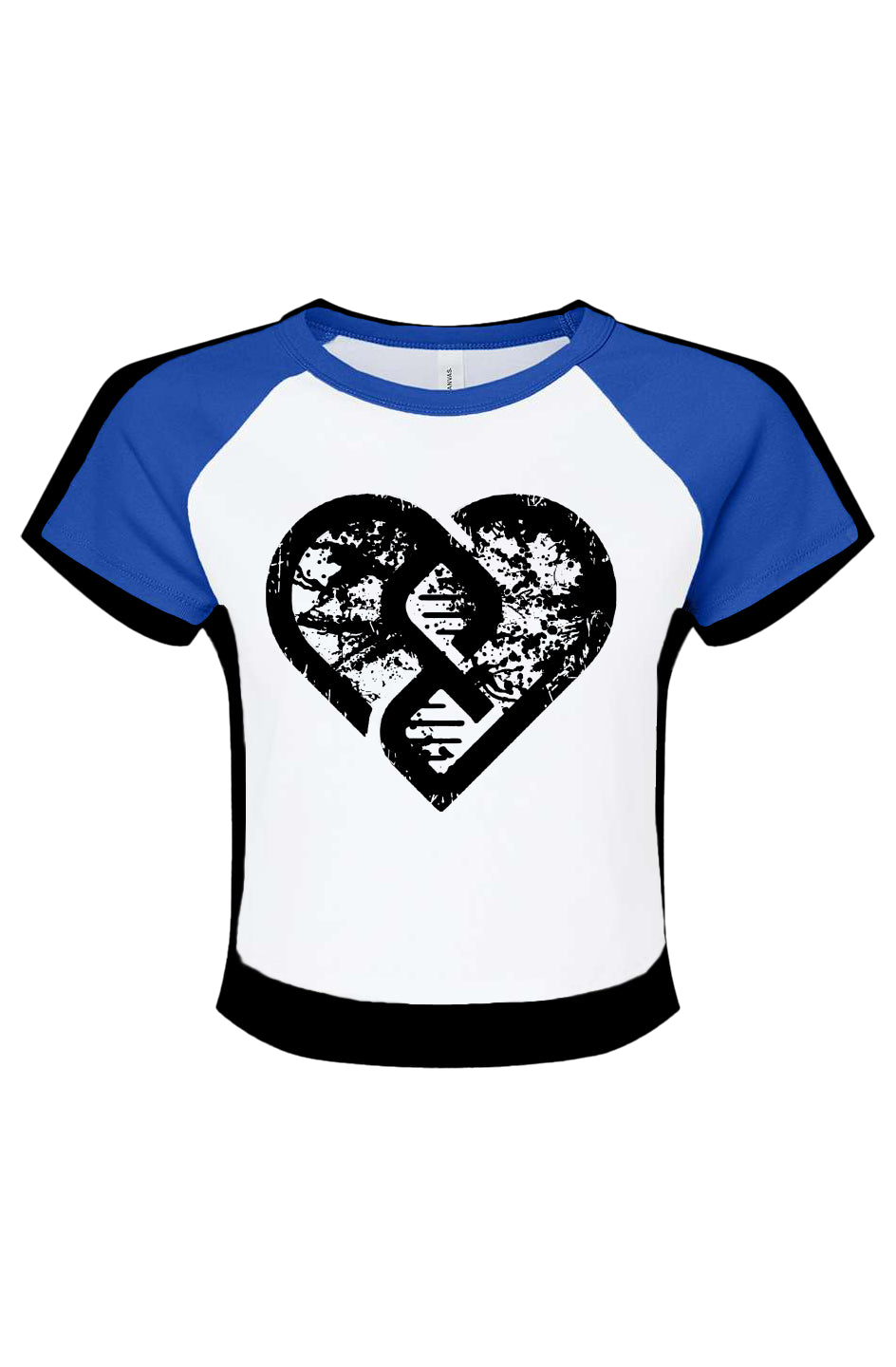 Grunge Heart Baby Tee