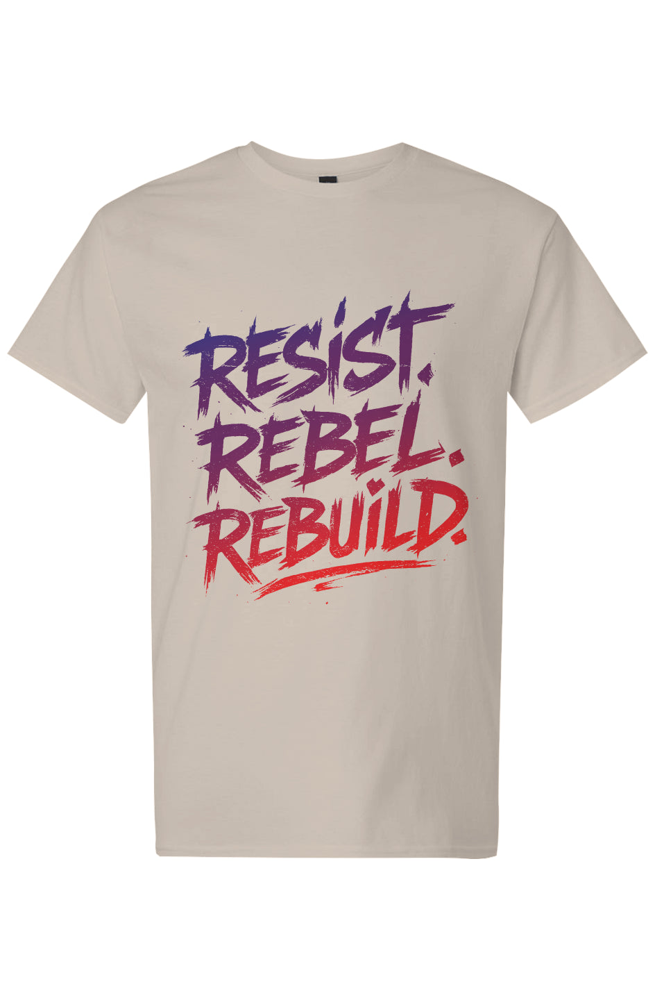 Daredevil T-Shirt Inspired Resist Rebel Rebuild (Sunset) T-Shirt