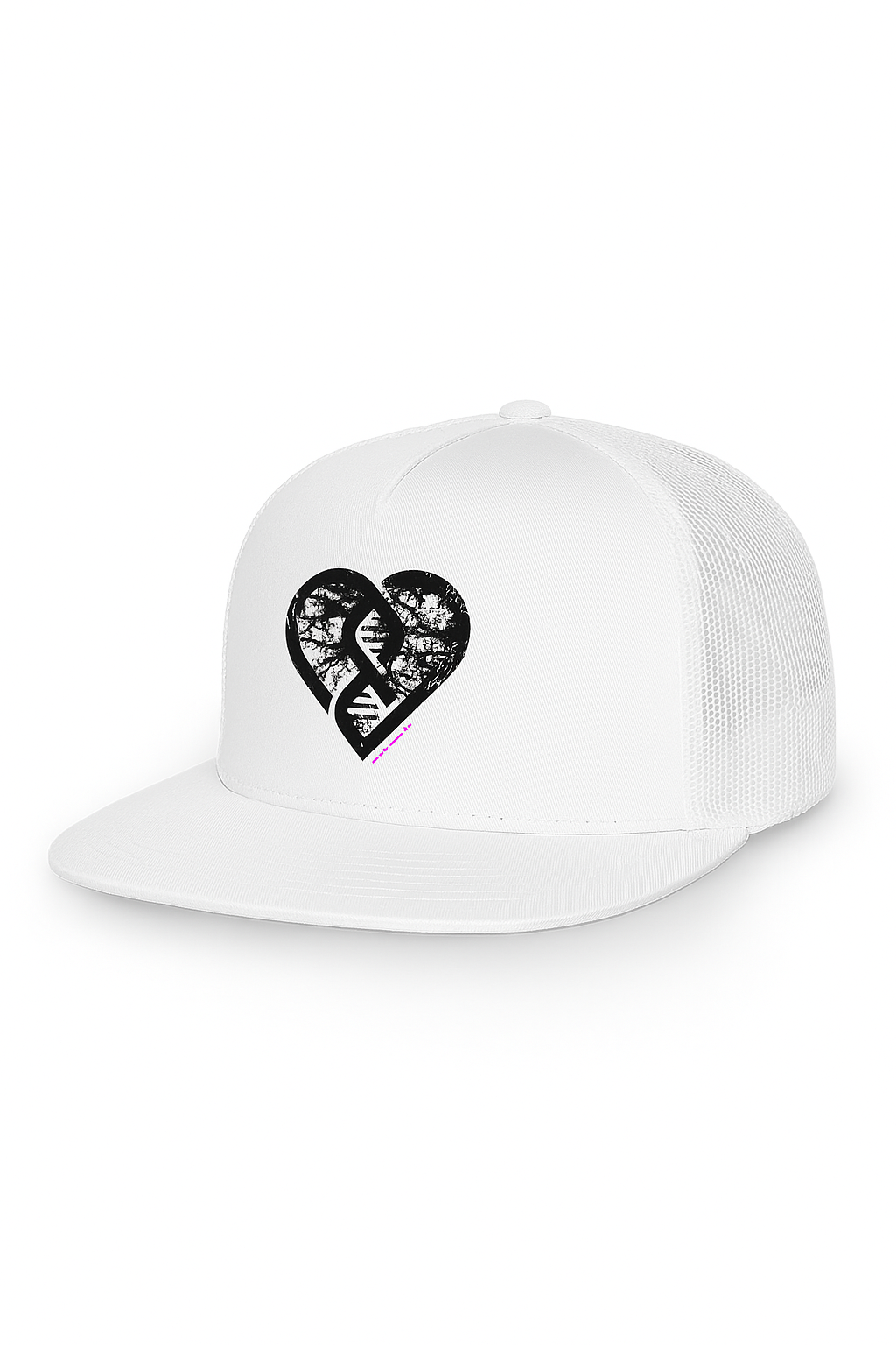 Grunge Heart HYFY 5-Panel Classic Trucker Cap (Lights)
