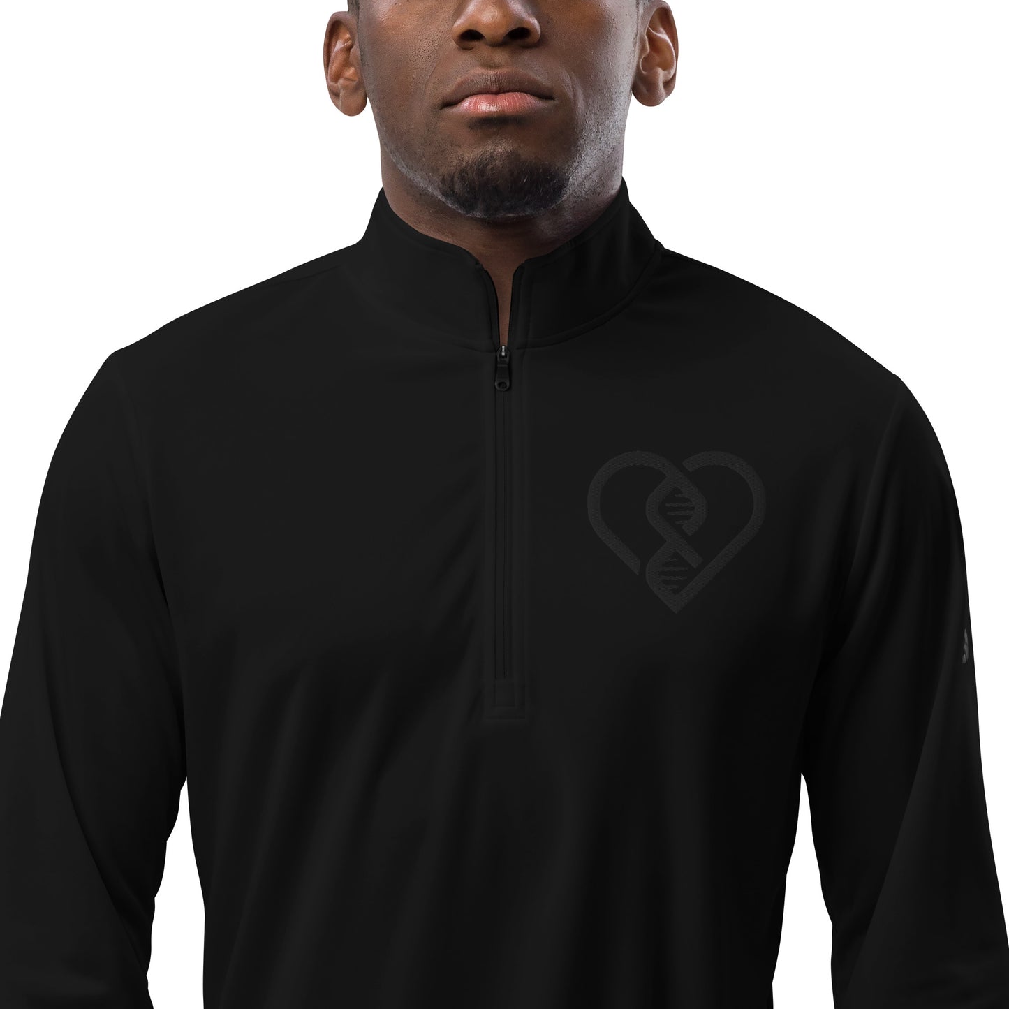 DNA Heart Logo (Embroidered) - Adidas Quarter Zip Pullover