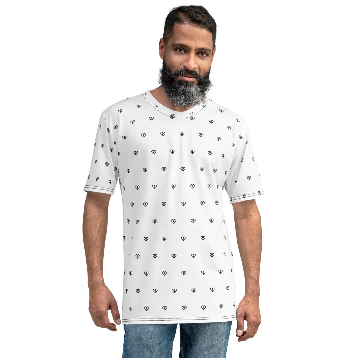 Heart Pattern T-Shirt