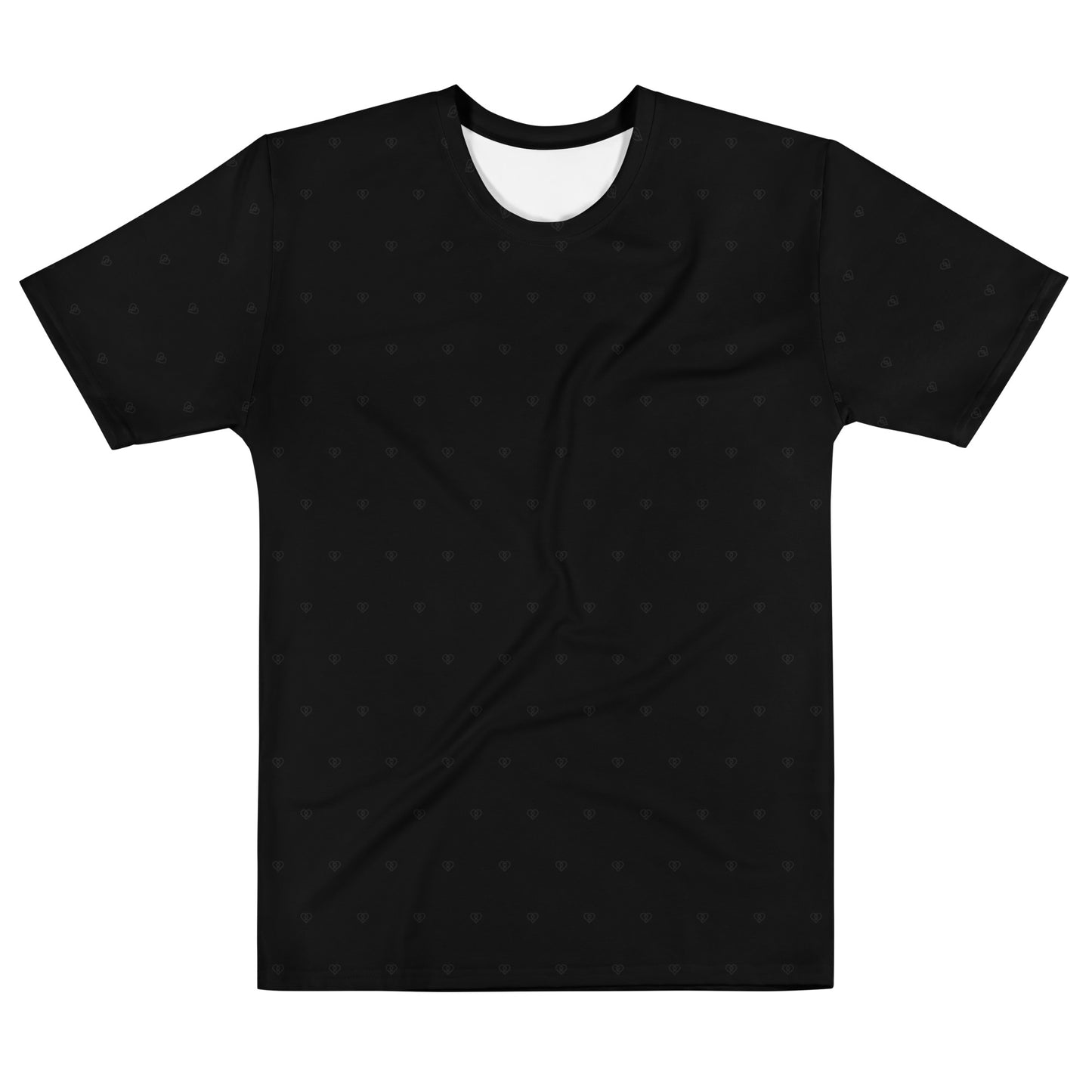 DNA Heart Logo Small Pattern Grey/Black Tee