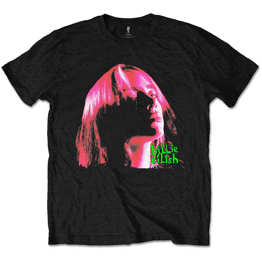 Billie Eilish Neon Shadow Pink T-Shirt