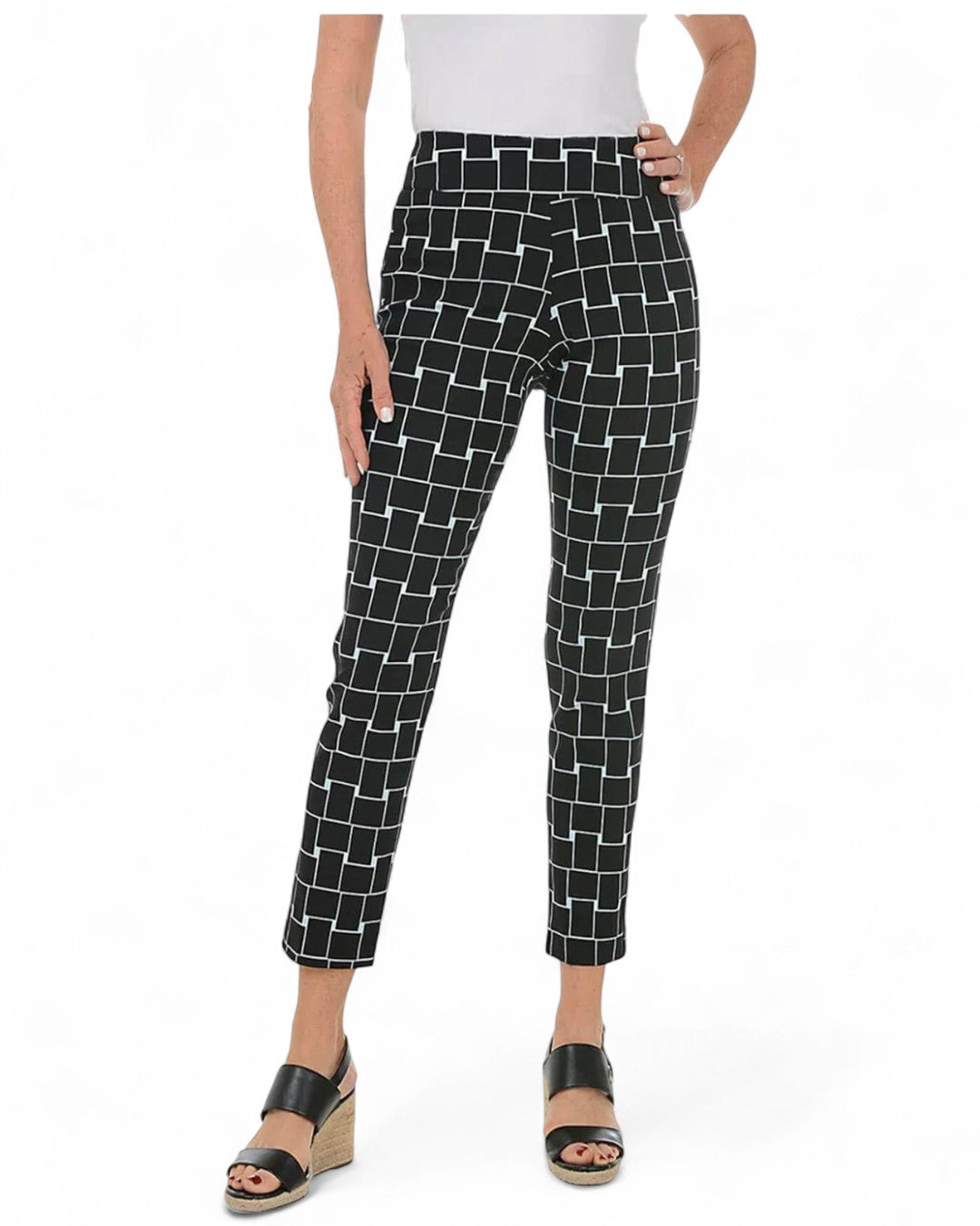 Pull on Pant - Black Cubed