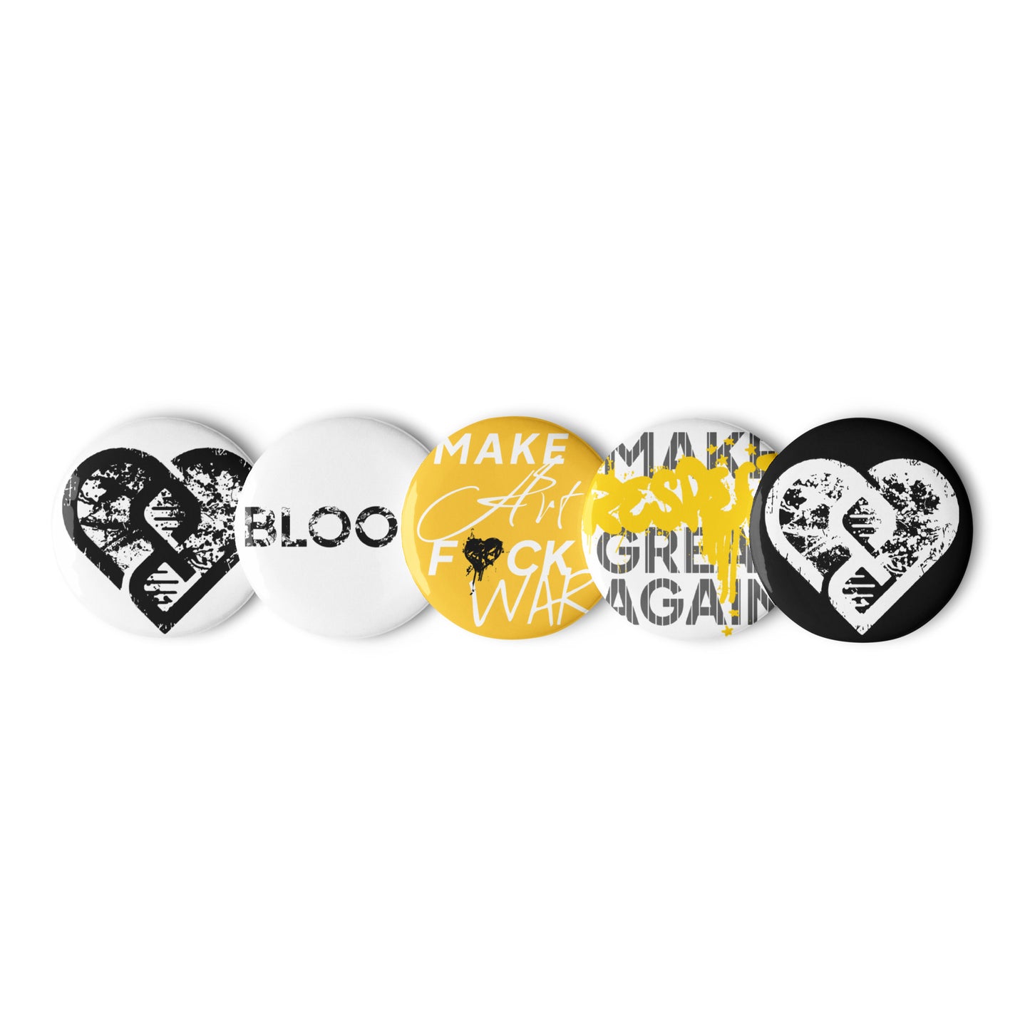 Set of Pin Buttons