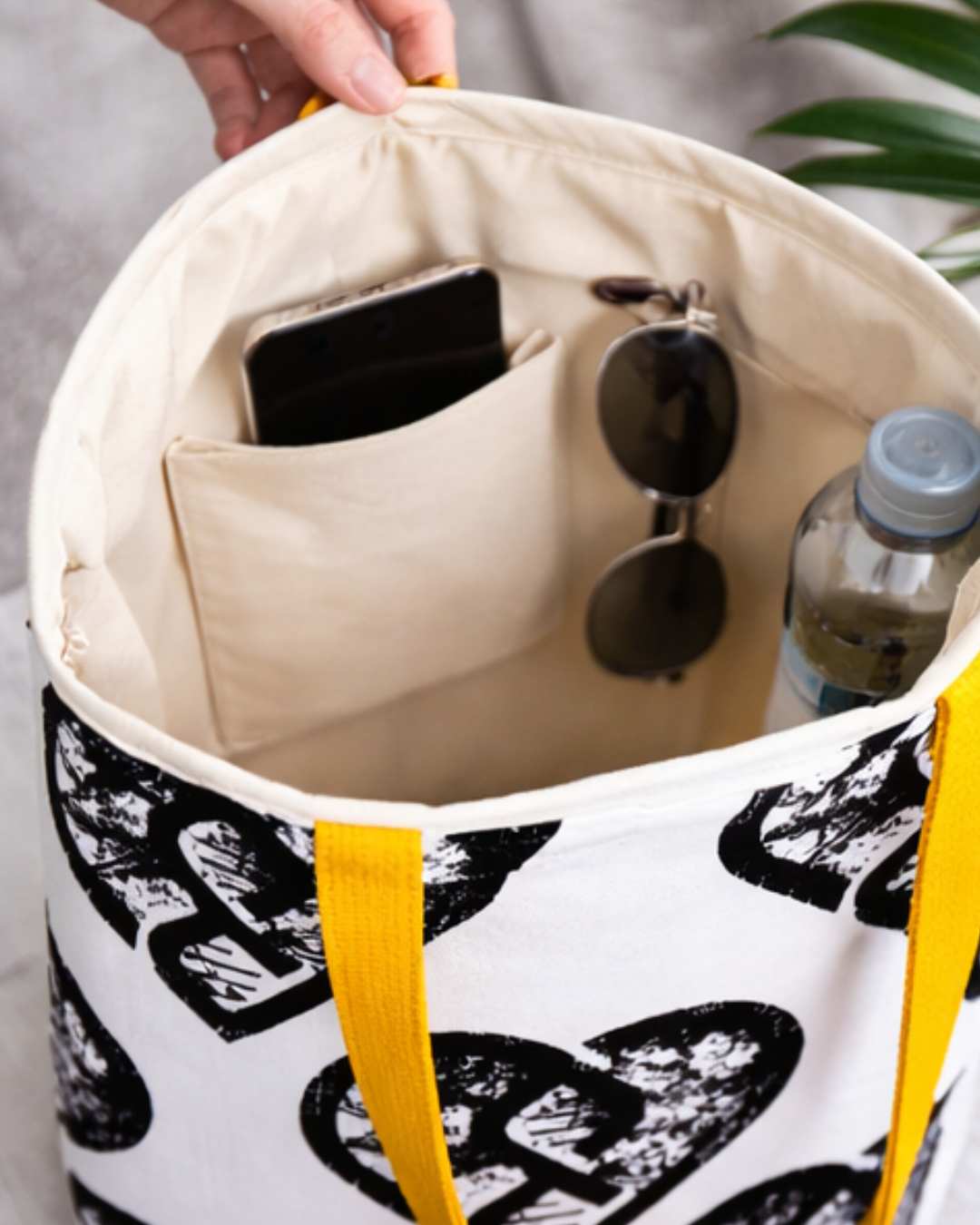 Grunge Heart Pattern - Tote bag