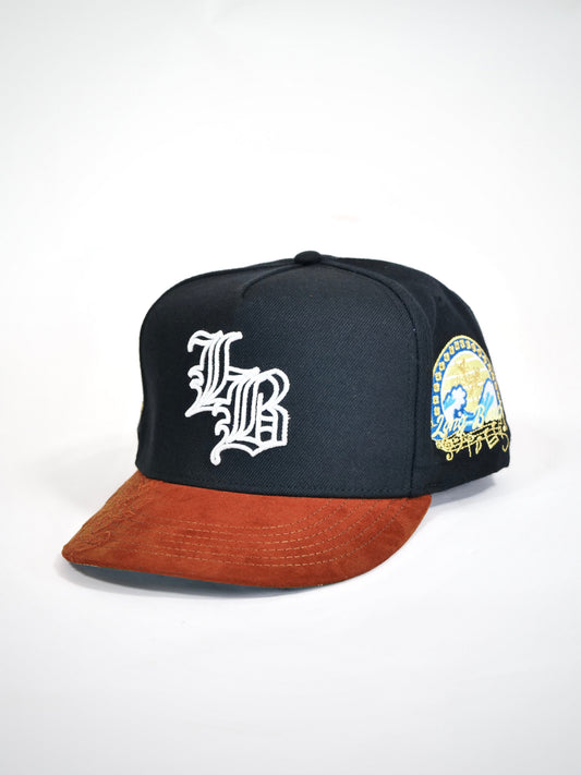 OG Long Beach Live Boundlessly Snapback Hat (Black/Tan Brown)