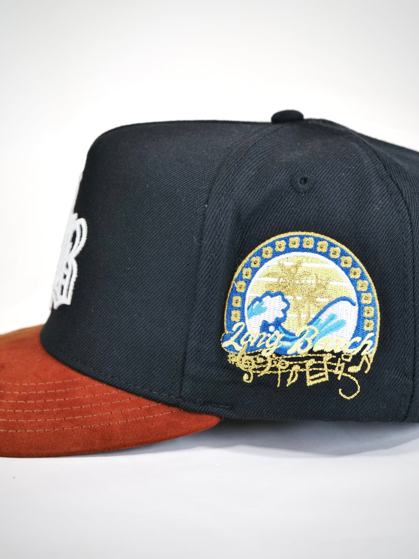 OG Long Beach Live Boundlessly Snapback Hat (Black/Tan Brown)