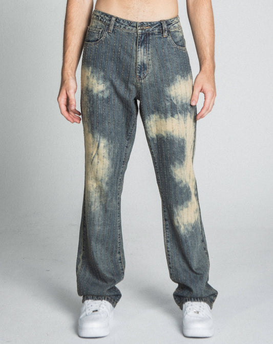 VINTAGE THREAD LINE LOOSE JEANS