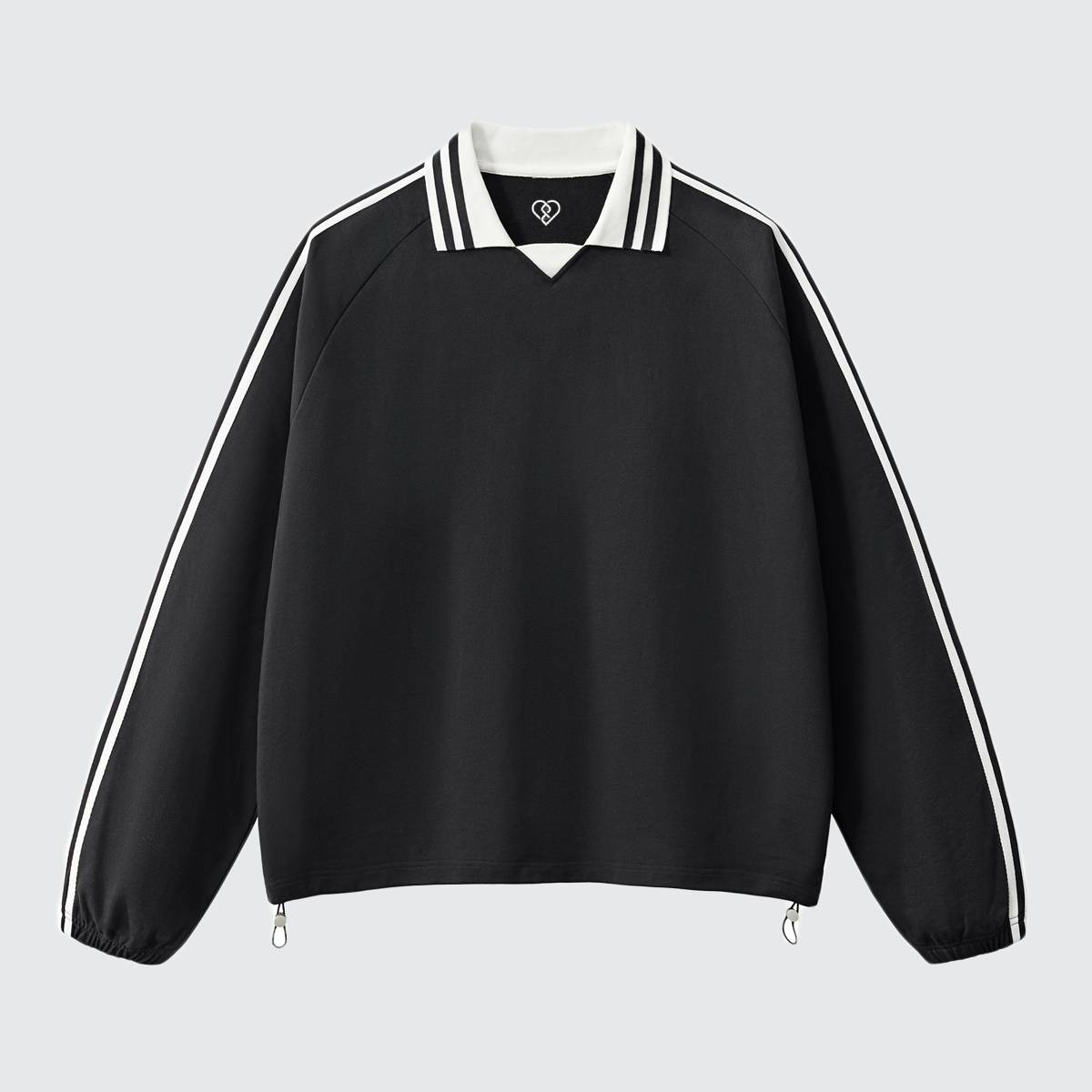Loose-Fit Heavyweight Contrast Collar Sweatshirt