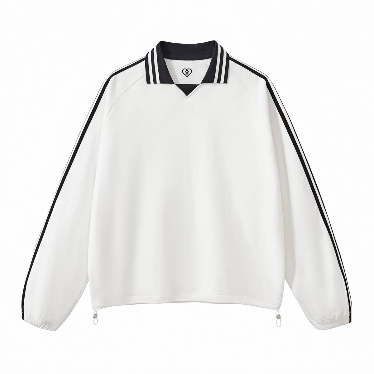Loose-Fit Heavyweight Contrast Collar Sweatshirt