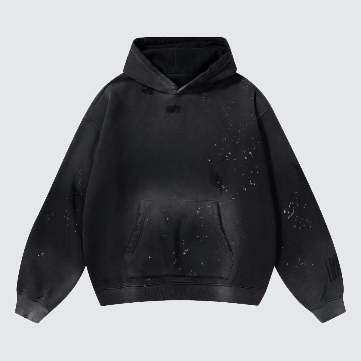 Heavyweight Vintage Wash Frayed Fleece Hoodie