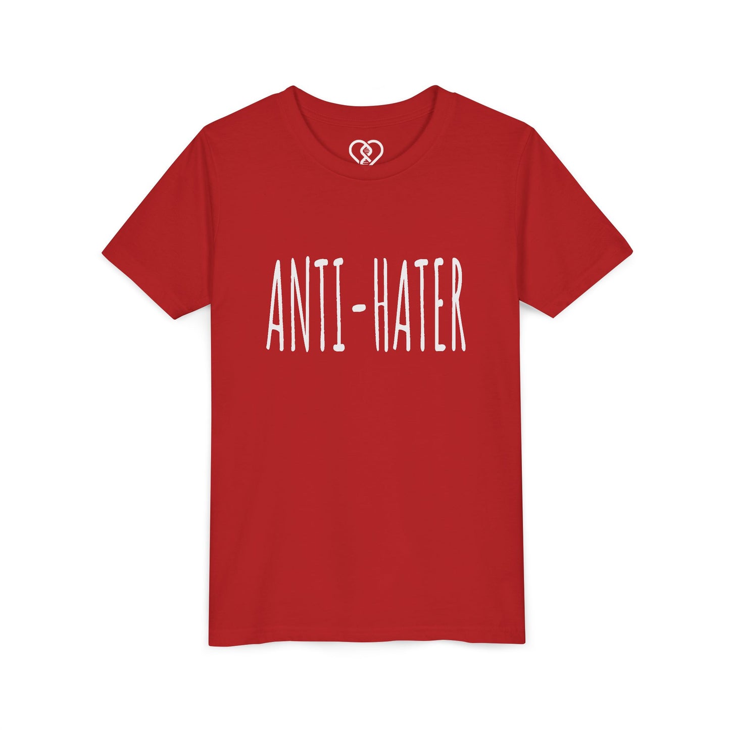 Youth Tee — "ANTI-HATER" Graphic Kids Shirt, Bold Anti-Bully Statement Top