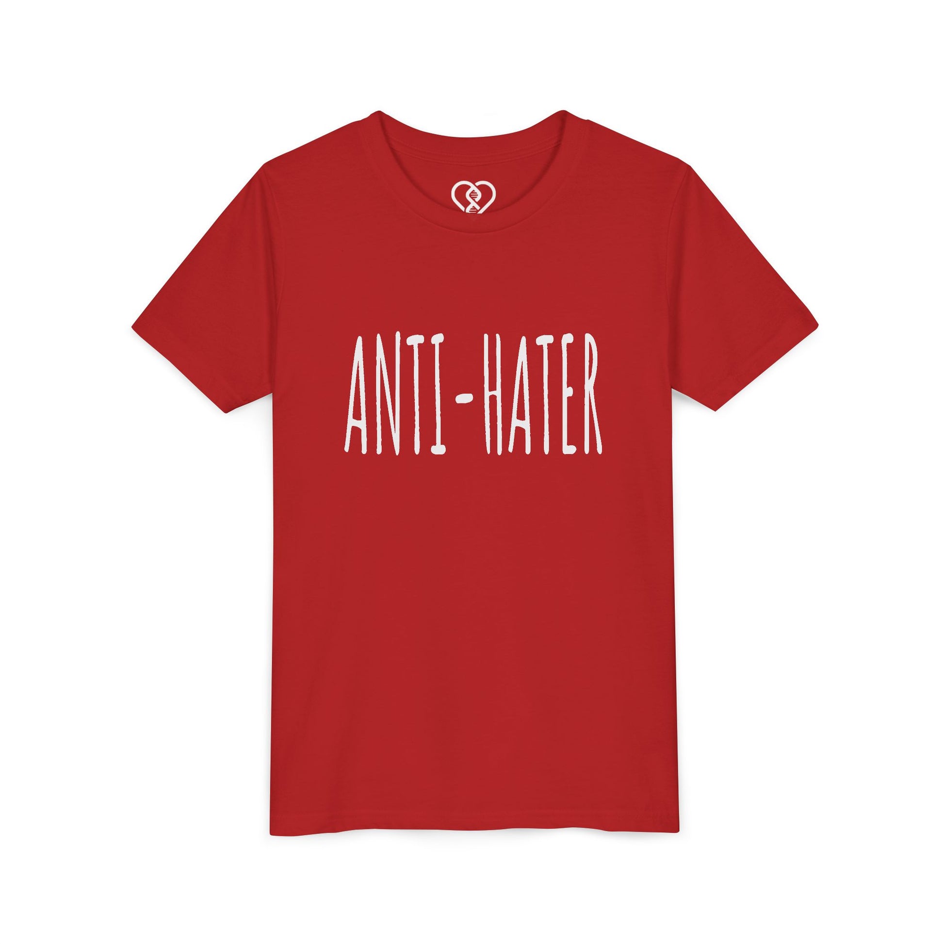 Youth Tee — "ANTI-HATER" Graphic Kids Shirt, Bold Anti-Bully Statement Top
