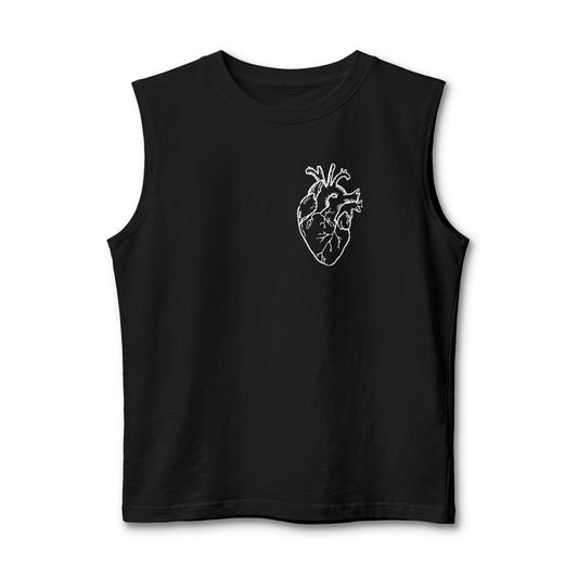 Anatomical Heart Muscle Tank — Minimalist Organs Graphic Tank Top