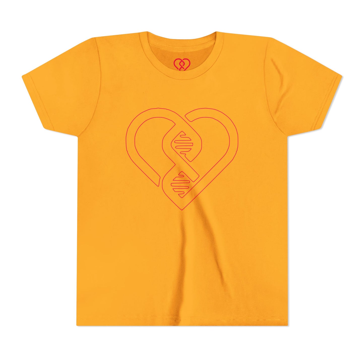 Pink Heart DNA Design Kids’ Short Sleeve Shirt