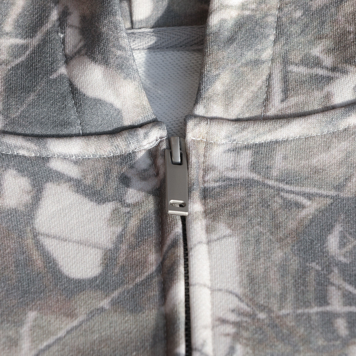 Heavyweight French Terry Camo Zip-Up Hoodie