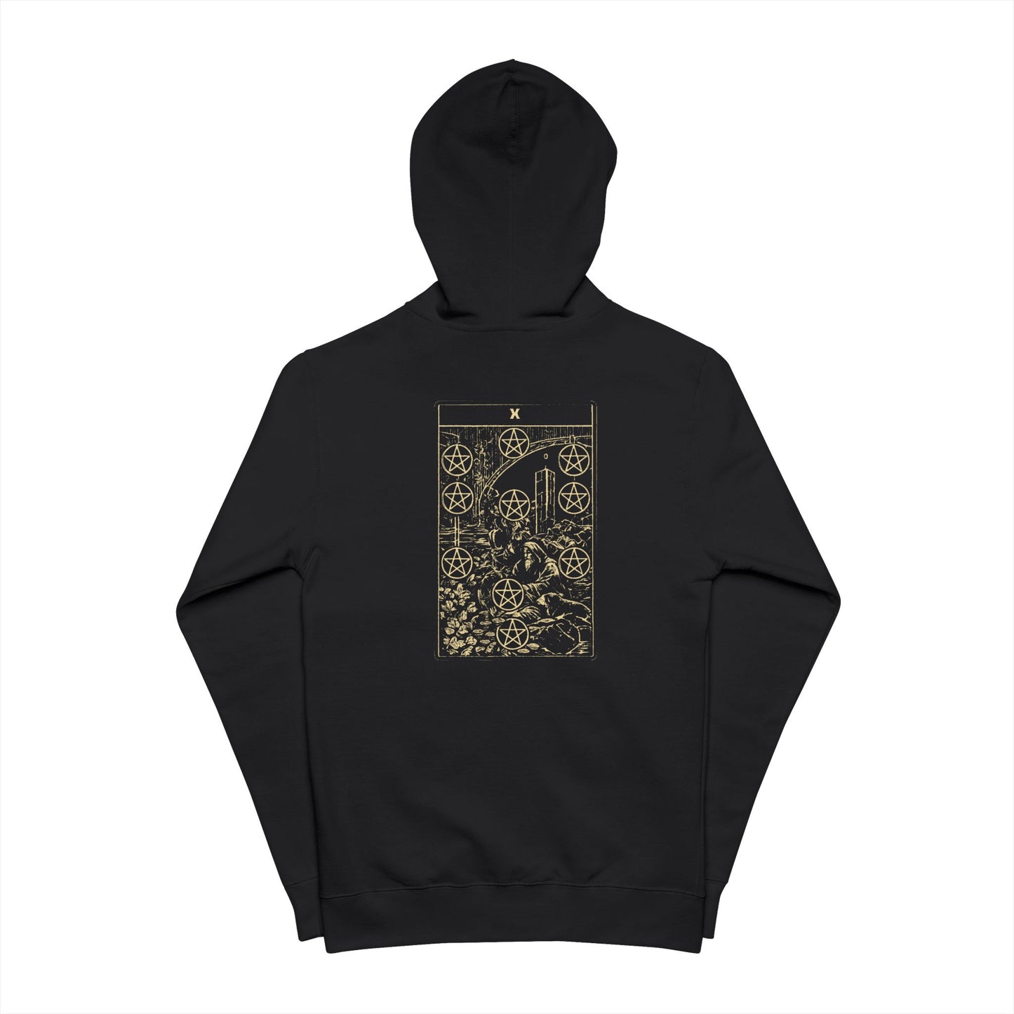 Tarot Shirt - Ten of Pentacles Zip Hoodie