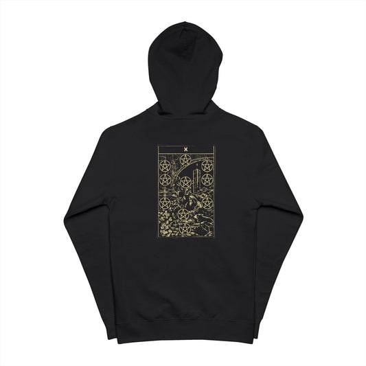 Tarot Shirt - Ten of Pentacles Zip Hoodie
