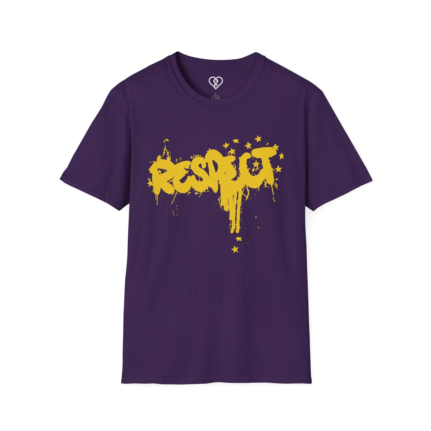 Respect T-Shirt - Purple/Yellow