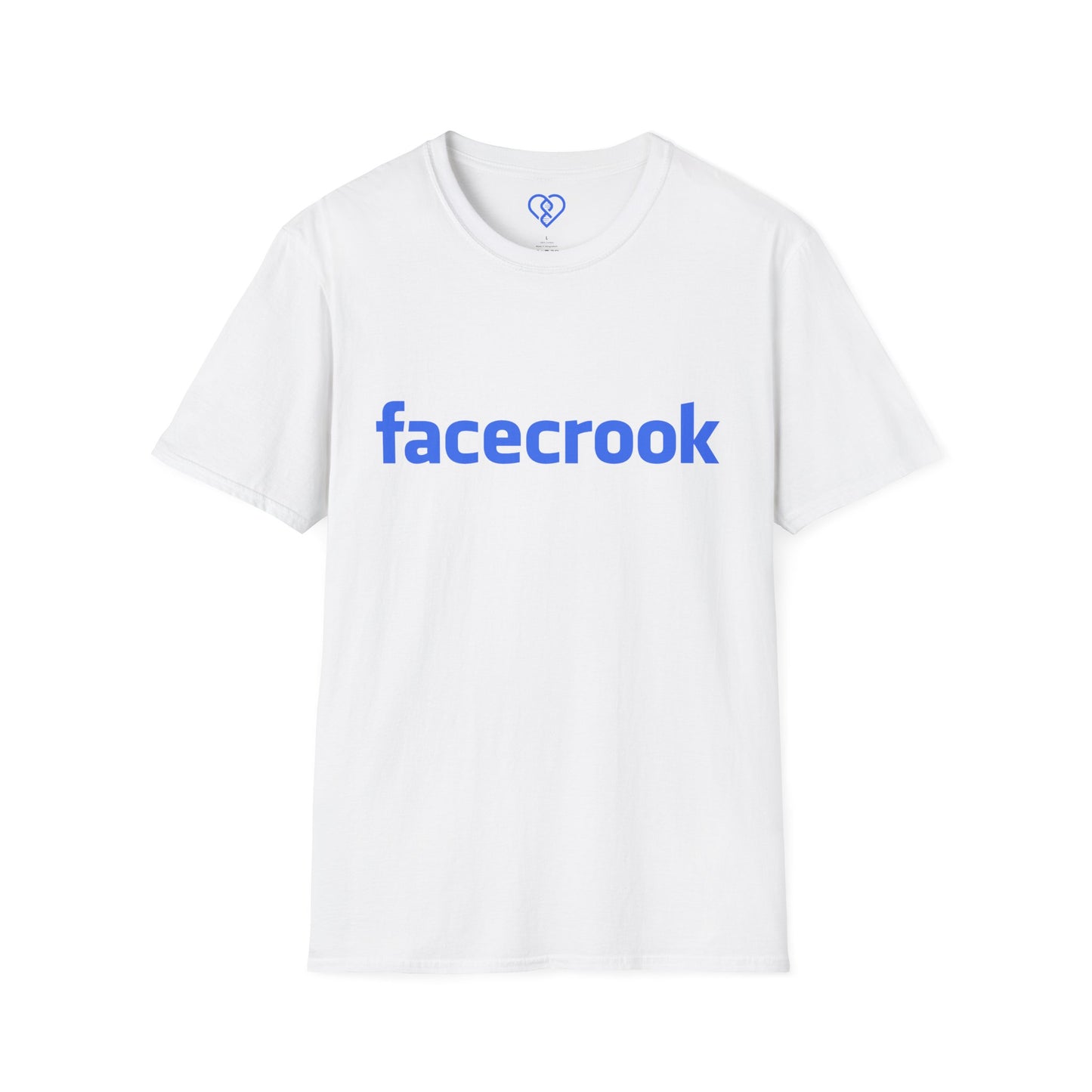 Facecrook Tee — Funny Social Media Parody T-Shirt