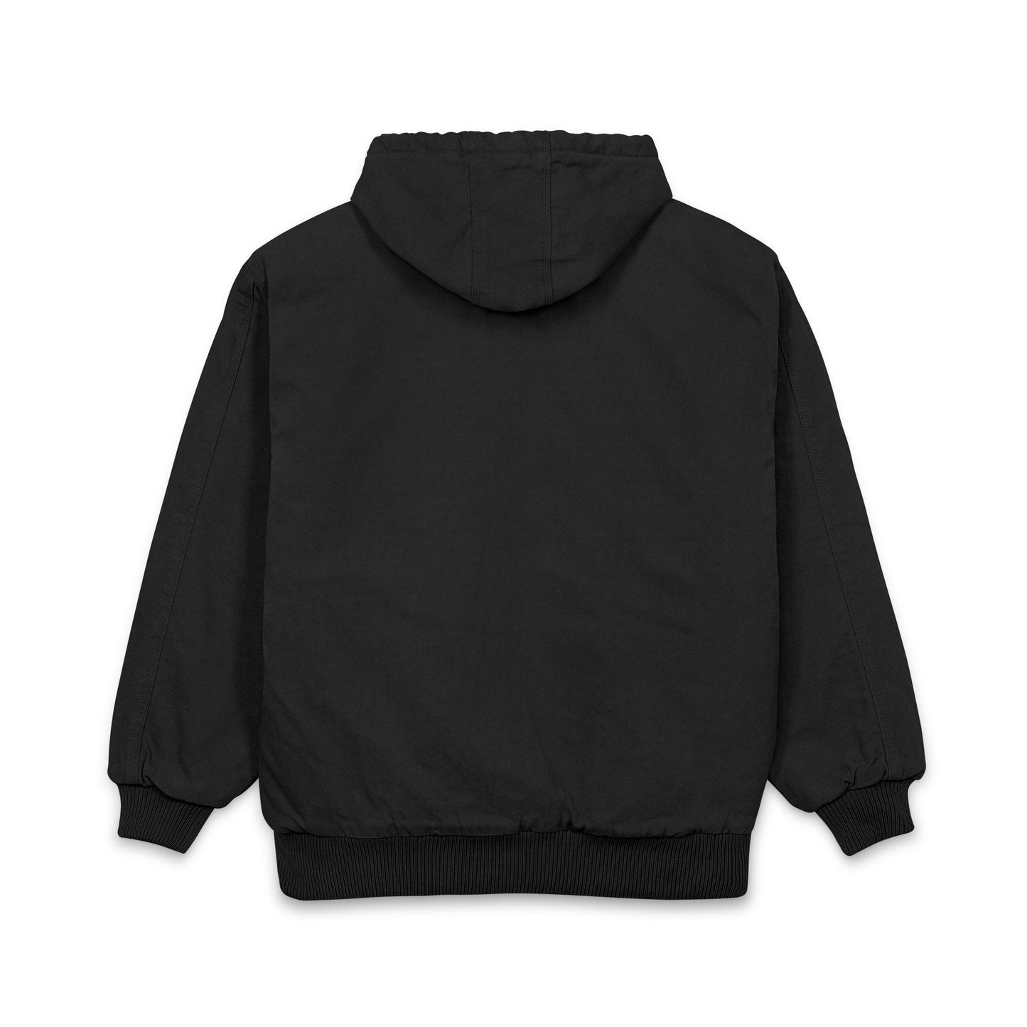 Men's Duck Cloth Hooded Work Jacket — Embroidered Logo Durable Workwear