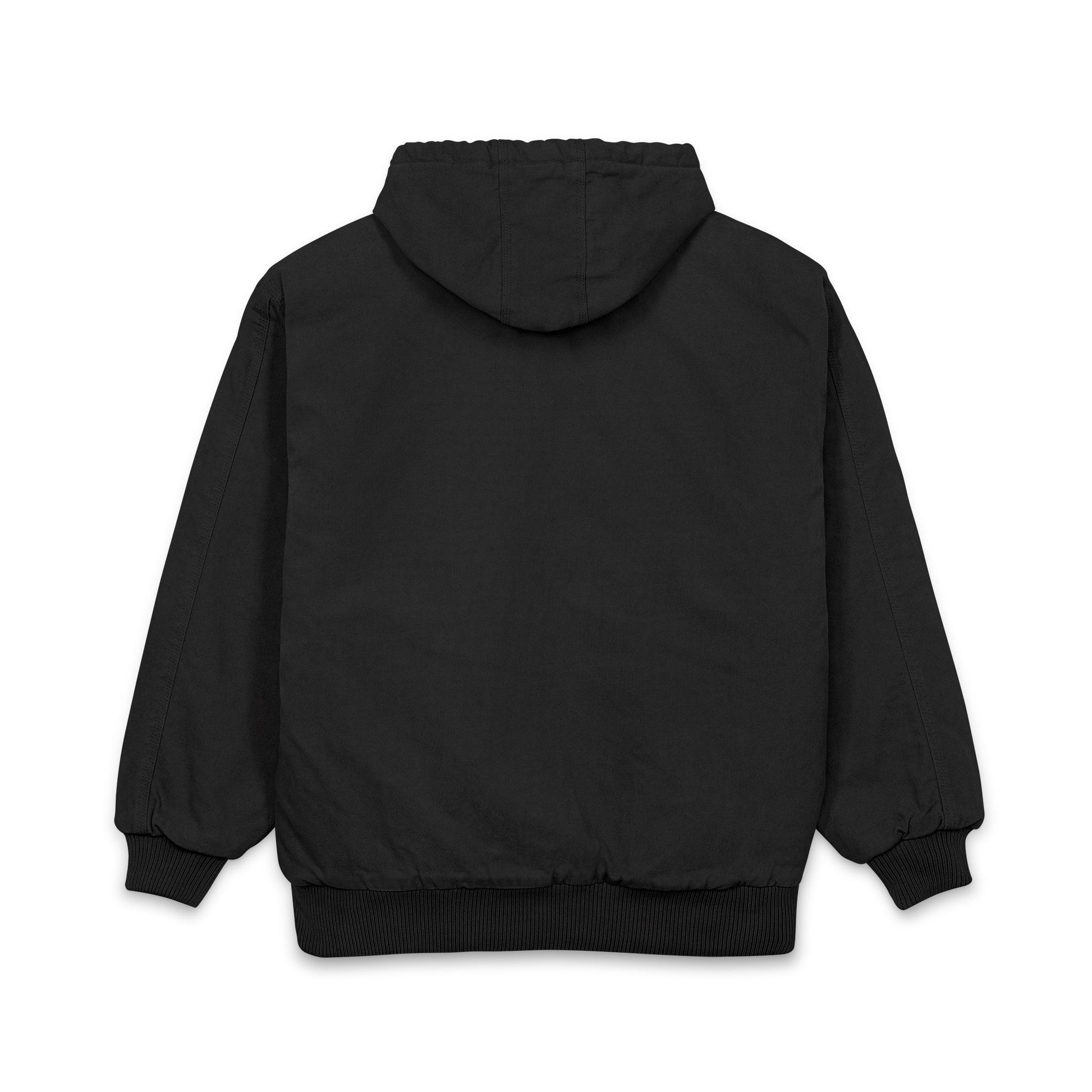 Men's Duck Cloth Hooded Work Jacket — Embroidered Logo Durable Workwear