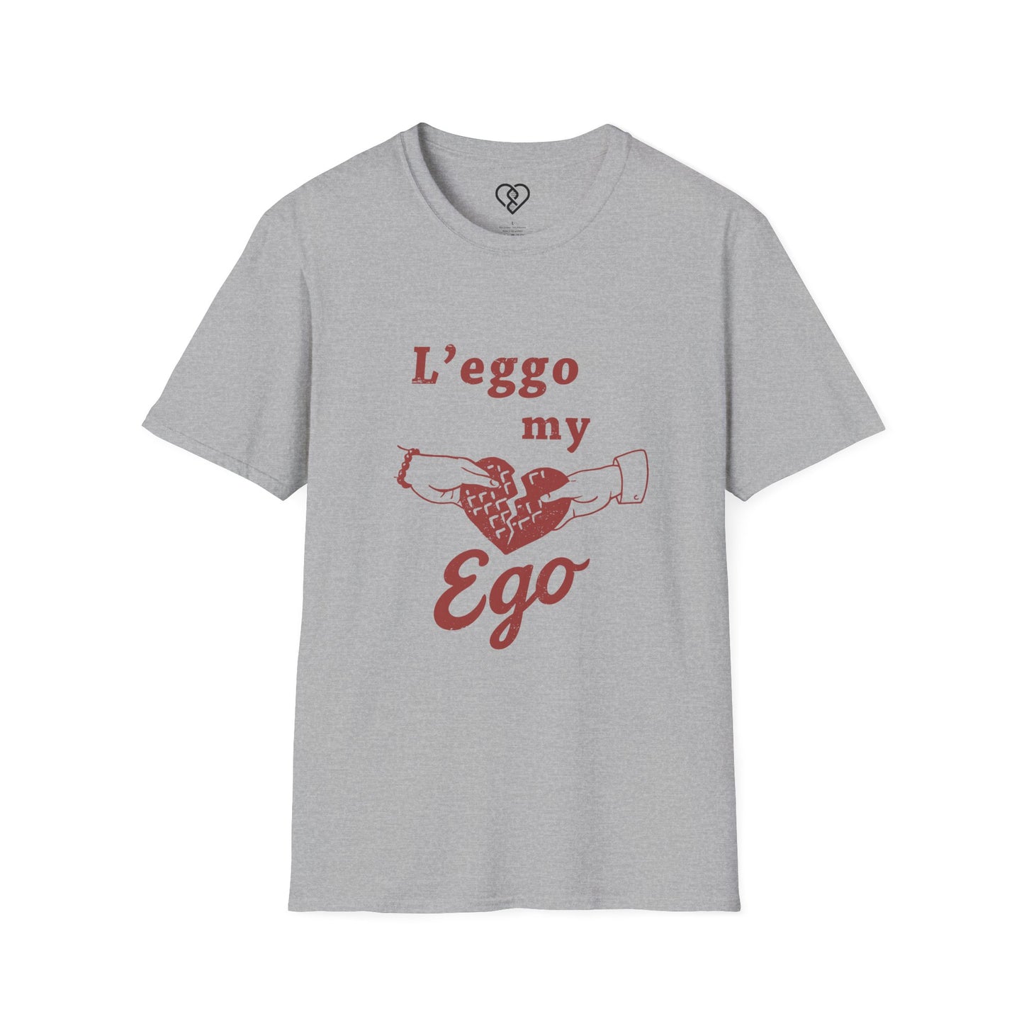 L'eggo My Ego T-Shirt — Funny Broken Heart Graphic Tee for Self-Deprecating Romance & Valentine’s Day