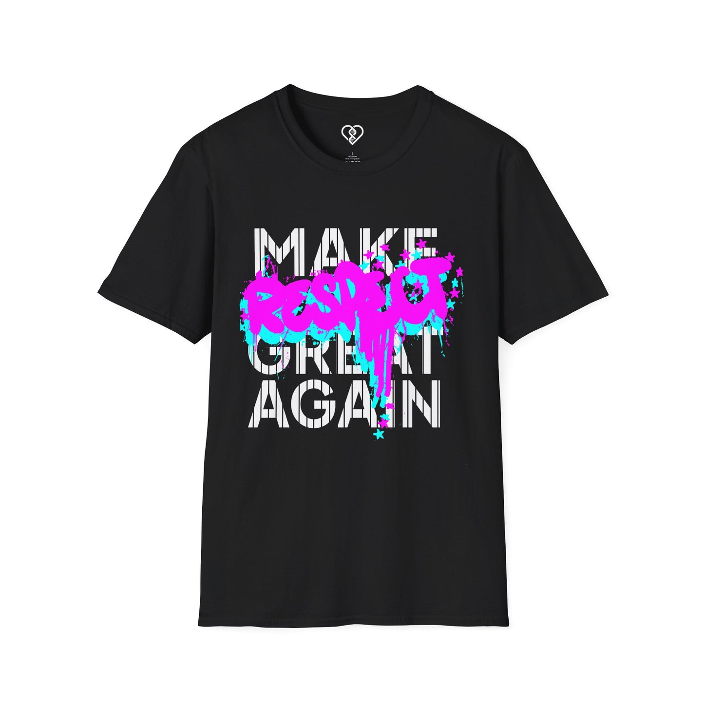 Make Respect Great Again Graffiti Paint-Splash Graphic Tee