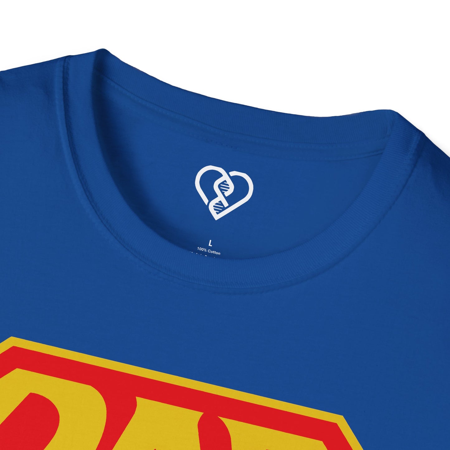 Super Dad T-Shirt — Retro Comic Shield "DAD" Graphic