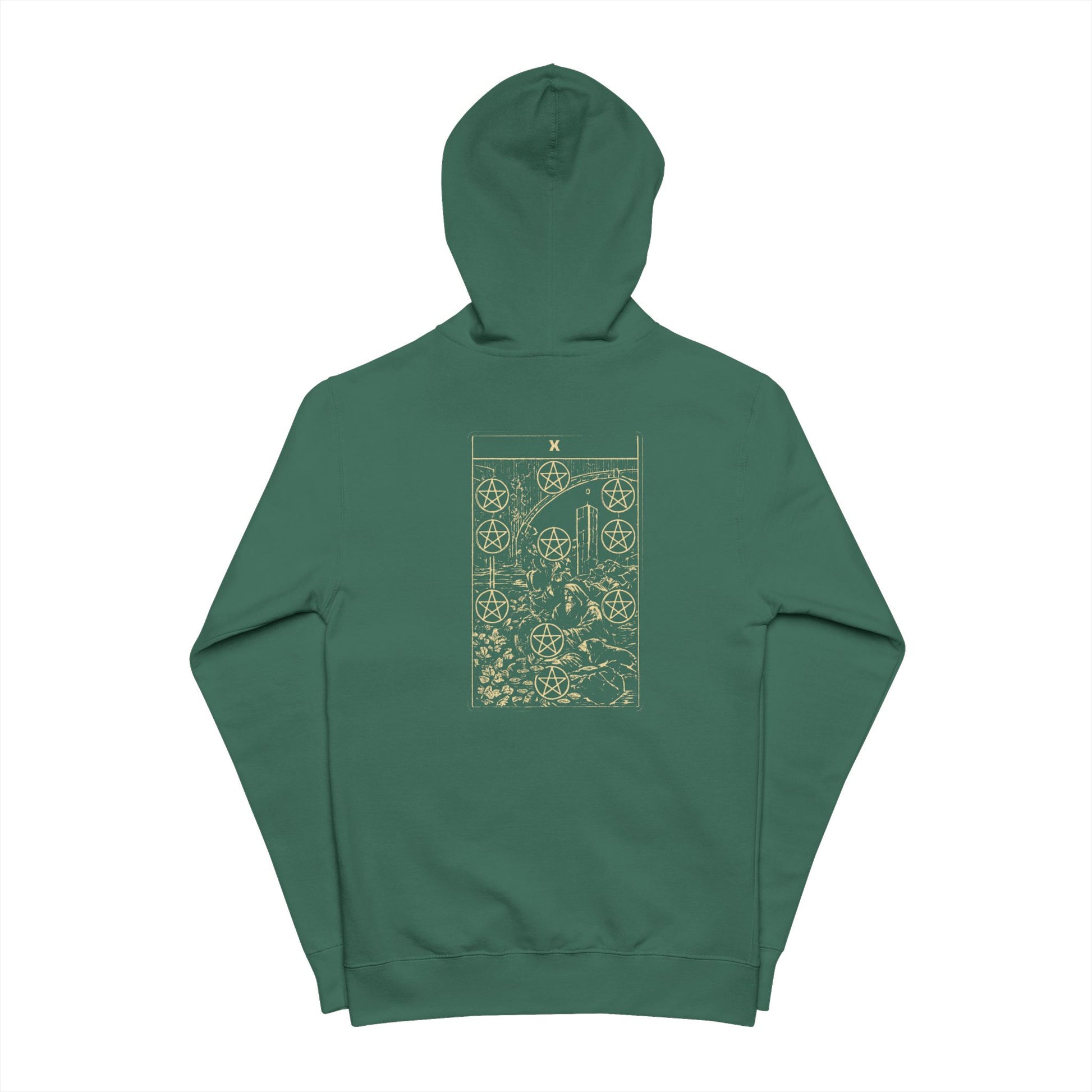 Tarot Shirt - Ten of Pentacles Zip Hoodie